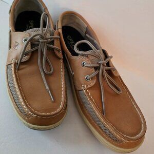 Sperry Top Sider Authentic 2 Tone Boat Shoes, Men's Size 10.5